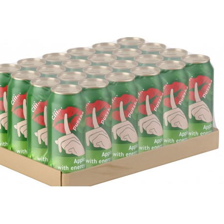 24szt. Cipuszka Napój energetyczny Cii.. Puszka 0,33l Aplle with energy